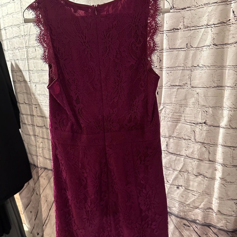 Purple lace dress